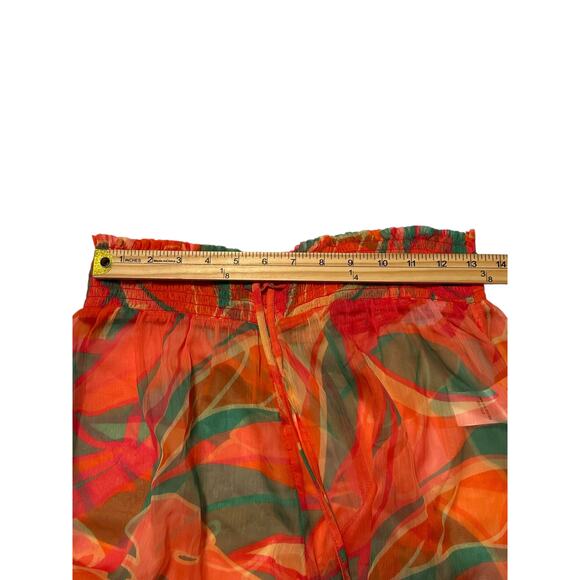 NWT Ramy Brook Haley Tropical Wide Leg Cover Up Pants M Poolside Glam Resortwear - Picture 10 of 13